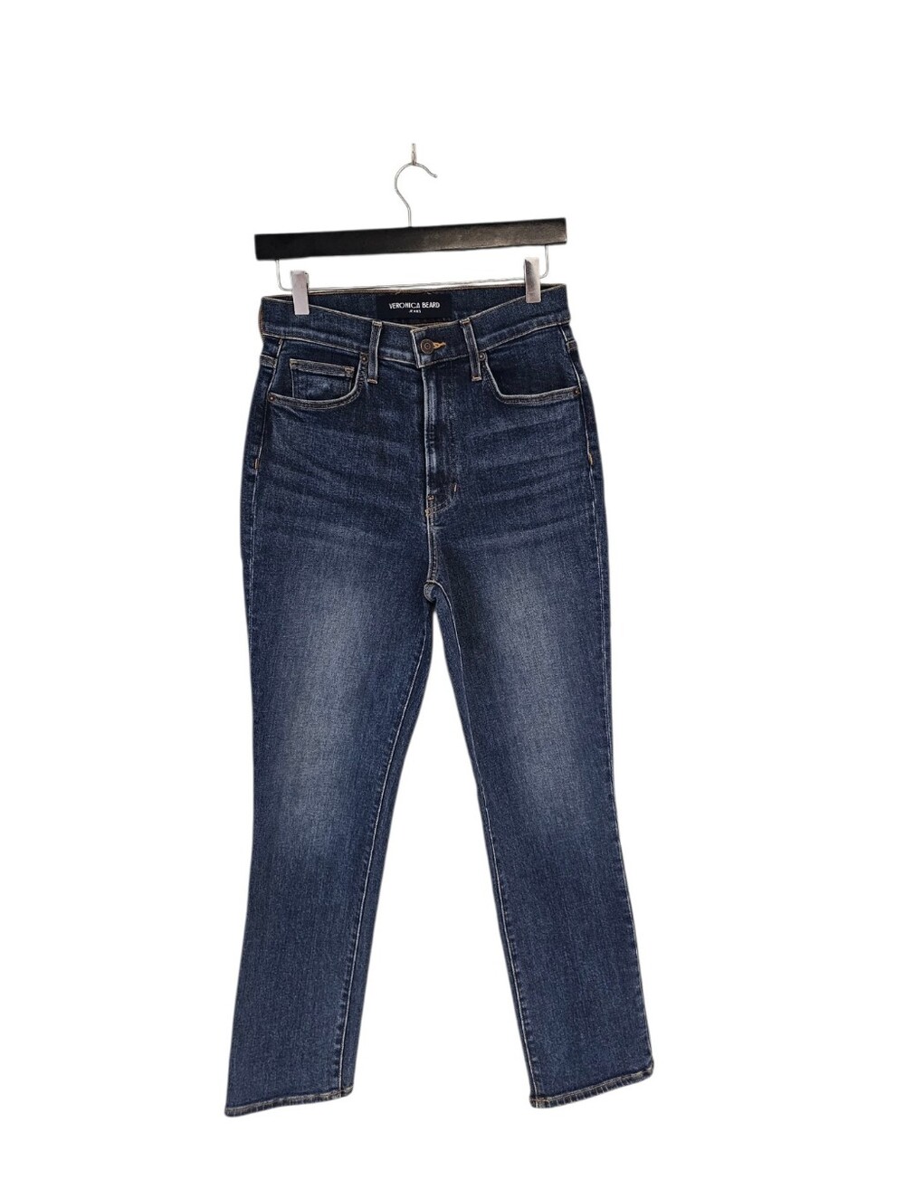 Veronica Beard Ryleigh Slim Straight Ankle High Rise Blue Jeans 29 Preowned